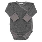 Zimní kojenecké celorozepínací body Baby Service Retro šedé - velikost 62 (3-6m)