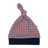 Kojenecká bavlněná čepička New Baby Checkered - velikost 56 (0-3m)