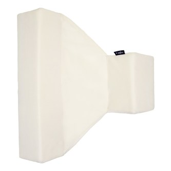 Trojhranná opěrka Womar Velvet krémová