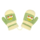Dětské rukavičky New Baby s autem zelené - velikost 80 (9-12m)