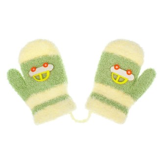 Dětské rukavičky New Baby s autem zelené - velikost 80 (9-12m)