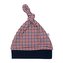 Kojenecká bavlněná čepička New Baby Checkered - velikost 62 (3-6m)