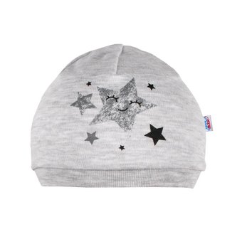 Kojenecká čepička New Baby Stars - velikost 68/74
