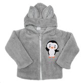Zimní dětská mikina New Baby Penguin šedá - velikost 68 (4-6m)