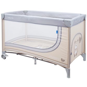 Dětská cestovní postýlka Baby Mix Medvídek beige