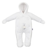 Dětská kombinéza New Baby ježek bílá - velikost 68 (4-6m)