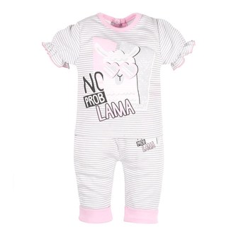 Kojenecké tričko s krátkým rukávem a tepláčky New Baby Lama - velikost 80 (9-12m)
