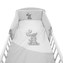5-dílné ložní povlečení New Baby Zebra exclusive 90/120 bílo-šedé