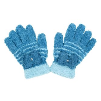 Dětské zimní froté rukavičky New Baby světle modré - velikost 110 (4-5r)