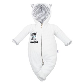 Luxusní dětský zimní overal New Baby Zebra - velikost 56 (0-3m)