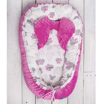 Hnízdečko pro miminko Minky Belisima růžové