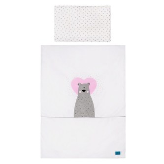 3-dílné ložní povlečení Belisima Bear in love 100/135 růžové 3-dílné ložní povlečení Belisima Bear in love 100/135 růžové