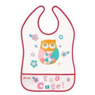 Dětský bryndák s kapsičkou Akuku Owl