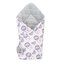 Oboustranná zavinovačka z Velvet New Baby 75x75 cm lapač snů šedá