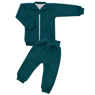 Kojenecké tepláčky a mikinka New Baby Uni smaragdově zelená - velikost 68 (4-6m)