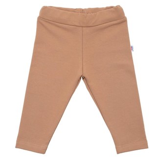 Kojenecké bavlněné legíny New Baby Leggings hnědé - velikost 80 (9-12m)