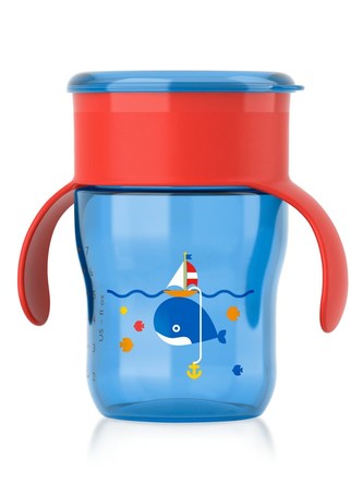 Kouzelný hrneček Avent 360° - 260ml modrý