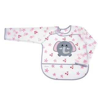 Dětský bryndák s rukávky a kapsičkou Akuku slon