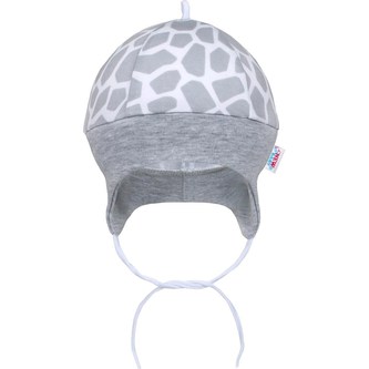 Kojenecká bavlněná čepička New Baby Žirafa - velikost 68 (4-6m)