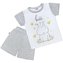 Dětské letní pyžamko New Baby Hello s hrošíkem bílo-šedé - velikost 92 (18-24m)