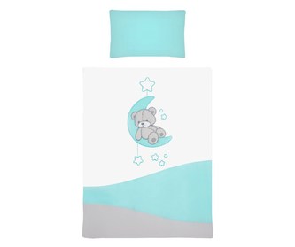 5-dílné ložní povlečení Belisima Teddy Bear 100/135 tyrkysové