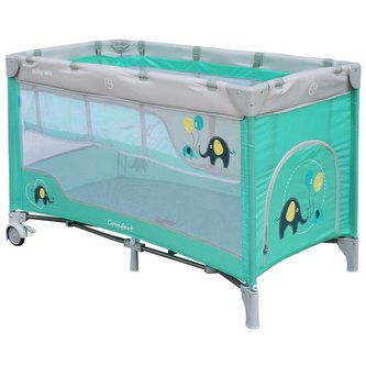 Dětská cestovní postýlka Baby Mix Sloni Mint