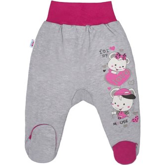 Dětské polodupačky New Baby Love Mouse - velikost 56 (0-3m)