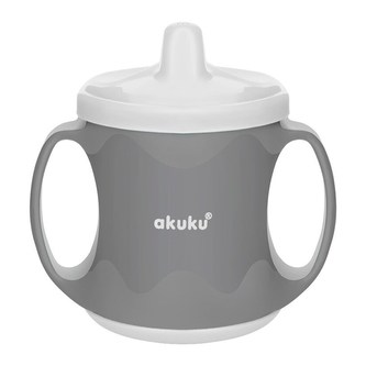 Barevný kouzelný hrníček Akuku 200 ml šedo-bílý