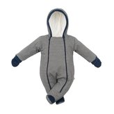 Zimní kojenecká kombinéza s kapucí a rukavicemi Baby Service Retro - velikost 62 (3-6m)