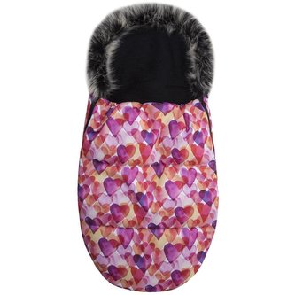 Luxusní fusák Belisima barevná srdíčka