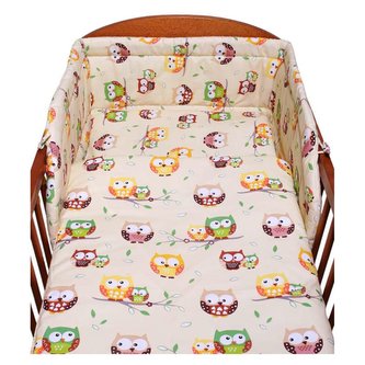 2-dílné ložní povlečení New Baby 90/120 cm béžové se sovou