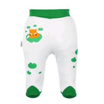 Kojenecké bavlněné polodupačky New Baby Liška zelená - velikost 86 (12-18m)