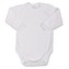 Kojenecké body s dlouhým rukávem Bobas Fashion bílé - velikost 62 (3-6m)