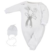 Kojenecký overal s čepičkou Koala Rabbit - velikost 50