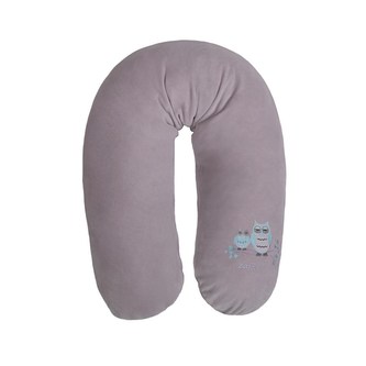 Univerzální semiškový kojící polštář Womar sovička šedý