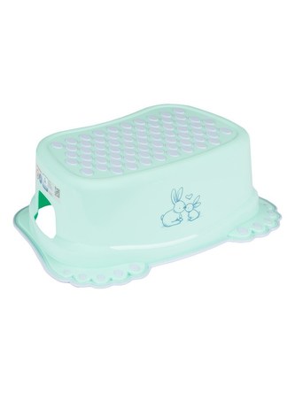 Dětské protiskluzové stupátko do koupelny Bunny mátové