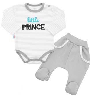 2-dílná bavlněná souprava New Baby Little Prince - velikost 80 (9-12m)
