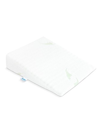 Kojenecký polštář - klín Sensillo bílý Luxe s aloe vera 30x38 cm do kočárku