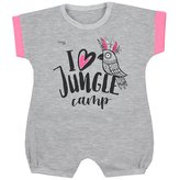 Kojenecký letní overal Koala Ara šedý - velikost 62 (3-6m)