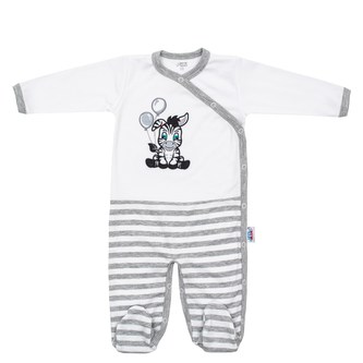 Kojenecký bavlněný overal New Baby Zebra exclusive - velikost 80 (9-12m)