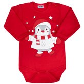 Kojenecké body s dlouhým rukávem New Baby Winter Penguin - velikost 62 (3-6m)