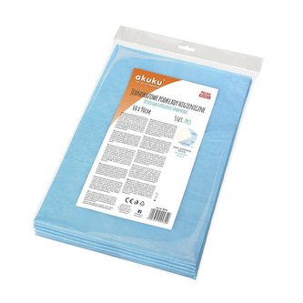 Jednorázová podložka Akuku 60x90 - 5ks modrá