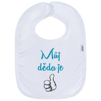 Kojenecký bavlněný bryndák New Baby Můj děda je 1