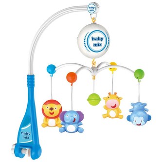 Elektrický kolotoč nad postýlku Baby Mix Zvířátka