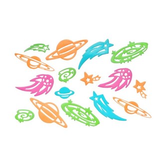 Svítící samolepky Bayo noční obloha - 17 ks