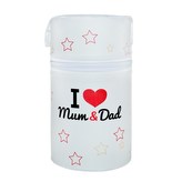 Termoobal Mini New Baby I love Mum and Dad bílý