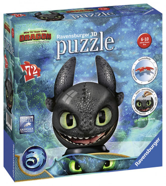Puzzle-Ball Jak vycvičit draka 3: Bezzubka 72 dílků