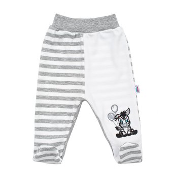 Kojenecké bavlněné polodupačky New Baby Zebra exclusive - velikost 56 (0-3m)