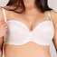 Polovyztužená kojící podprsenka New Baby Eva 85B bílá - velikost Obvod 85 cm