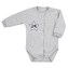 Kojenecké celorozepínací body Koala Star šedé - velikost 68 (4-6m)